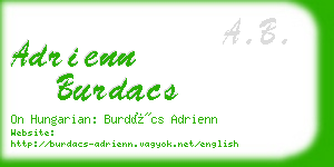 adrienn burdacs business card